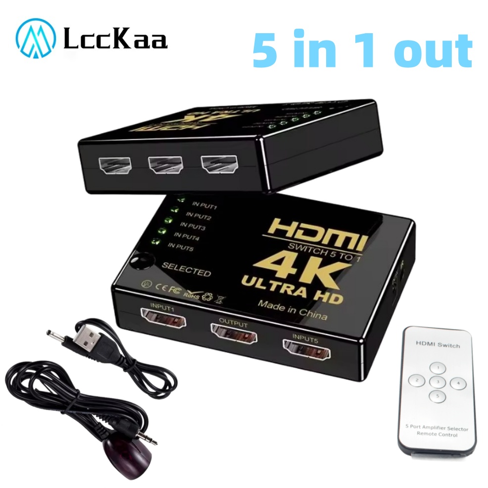Hdmi Cable - Interruptor HDMI com controle remoto IR,