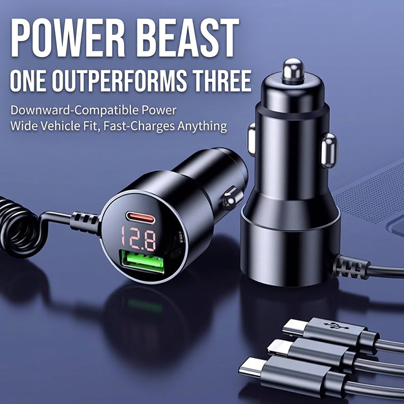 Laptop Charger - Carregador de carro 3 em 1