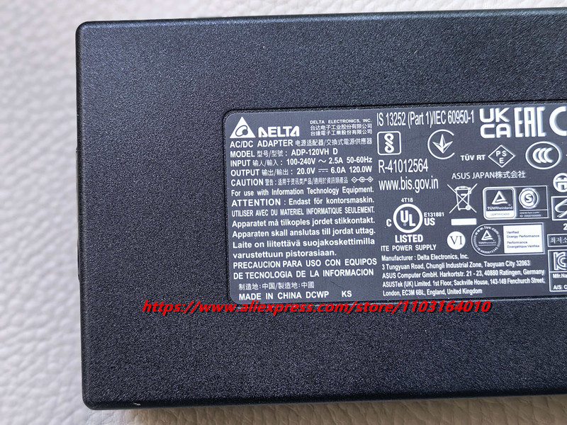 Adaptador AC/DC DELTA ADP-120V - Laptop Charger avaliação e preço